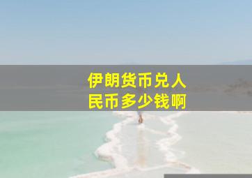 伊朗货币兑人民币多少钱啊