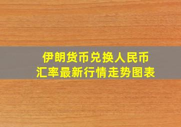 伊朗货币兑换人民币汇率最新行情走势图表