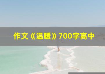 作文《温暖》700字高中