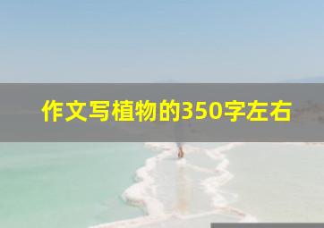 作文写植物的350字左右