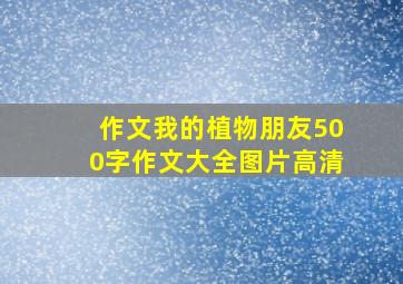 作文我的植物朋友500字作文大全图片高清