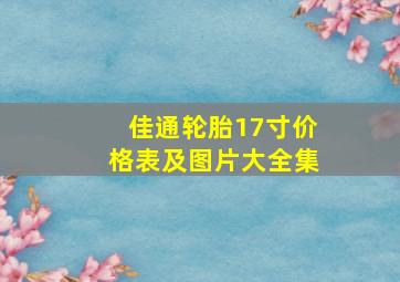 佳通轮胎17寸价格表及图片大全集