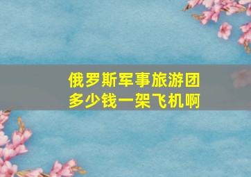 俄罗斯军事旅游团多少钱一架飞机啊