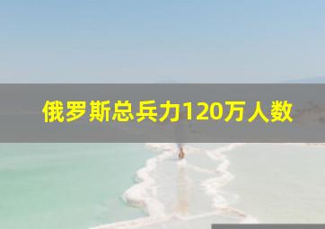 俄罗斯总兵力120万人数