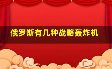 俄罗斯有几种战略轰炸机