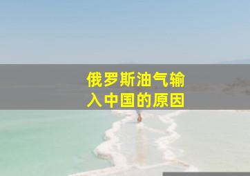 俄罗斯油气输入中国的原因