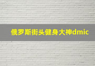 俄罗斯街头健身大神dmic