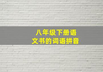 八年级下册语文书的词语拼音