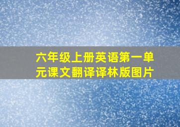 六年级上册英语第一单元课文翻译译林版图片