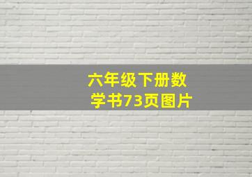 六年级下册数学书73页图片