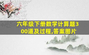 六年级下册数学计算题300道及过程,答案图片