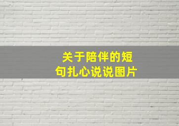 关于陪伴的短句扎心说说图片