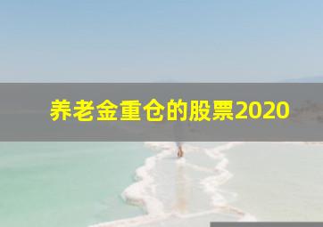 养老金重仓的股票2020