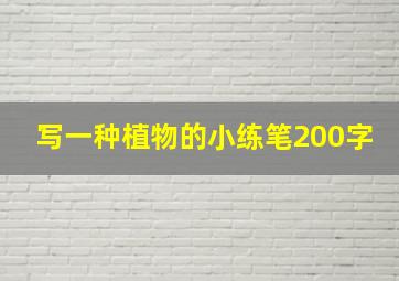 写一种植物的小练笔200字