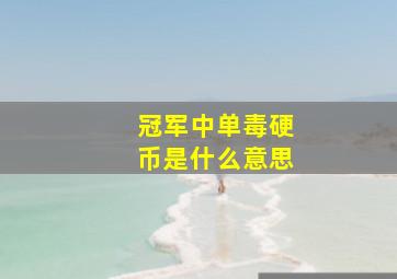 冠军中单毒硬币是什么意思