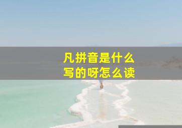 凡拼音是什么写的呀怎么读