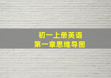 初一上册英语第一章思维导图