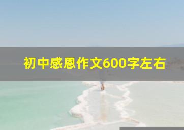 初中感恩作文600字左右