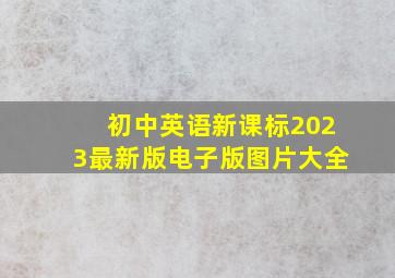 初中英语新课标2023最新版电子版图片大全