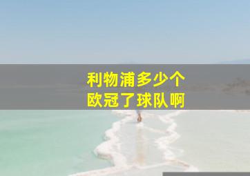 利物浦多少个欧冠了球队啊