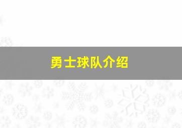 勇士球队介绍