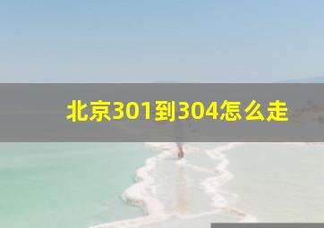 北京301到304怎么走