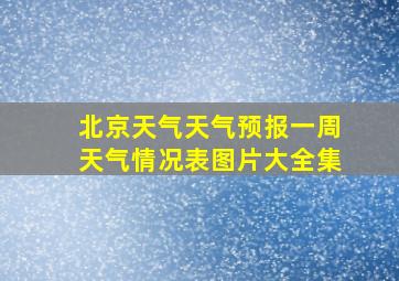 北京天气天气预报一周天气情况表图片大全集