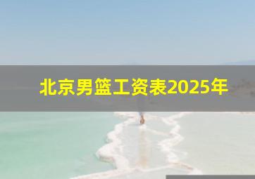 北京男篮工资表2025年