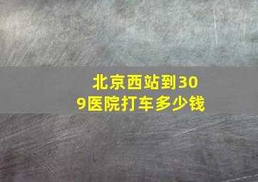 北京西站到309医院打车多少钱