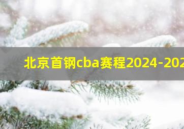 北京首钢cba赛程2024-2025