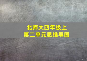 北师大四年级上第二单元思维导图