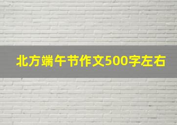 北方端午节作文500字左右