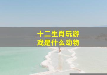 十二生肖玩游戏是什么动物