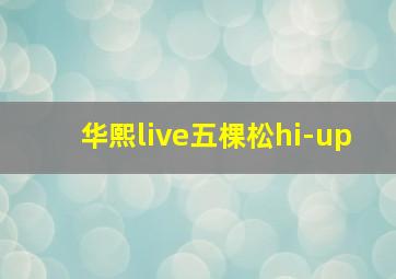 华熙live五棵松hi-up