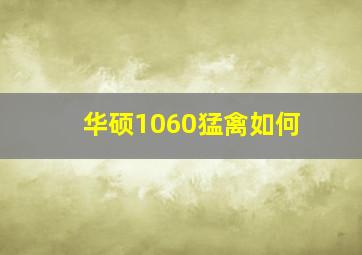 华硕1060猛禽如何