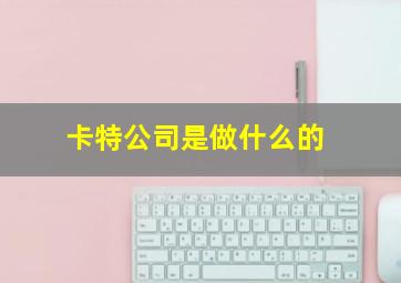 卡特公司是做什么的