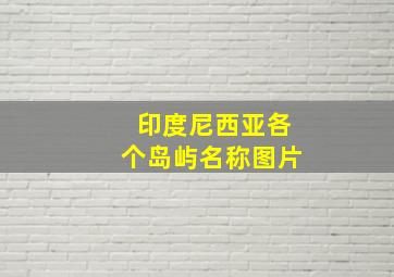 印度尼西亚各个岛屿名称图片