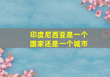 印度尼西亚是一个国家还是一个城市