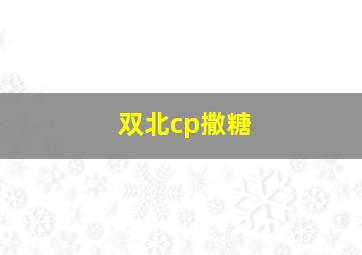 双北cp撒糖