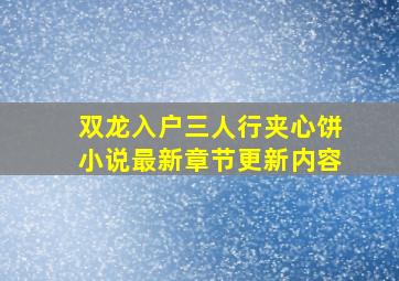 双龙入户三人行夹心饼小说最新章节更新内容