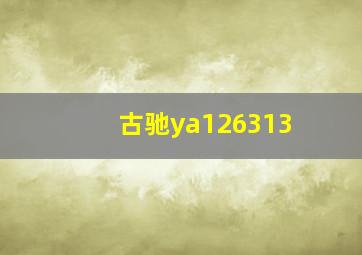 古驰ya126313