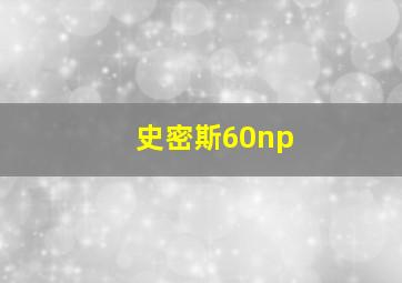 史密斯60np