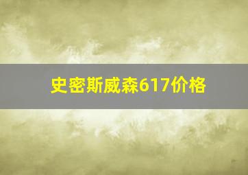 史密斯威森617价格