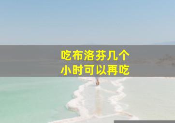 吃布洛芬几个小时可以再吃