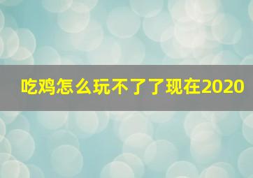 吃鸡怎么玩不了了现在2020