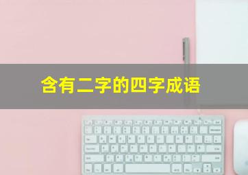 含有二字的四字成语