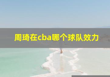 周琦在cba哪个球队效力