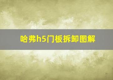 哈弗h5门板拆卸图解