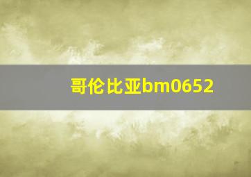 哥伦比亚bm0652