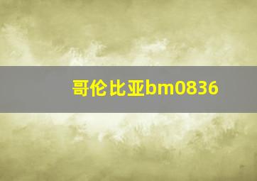 哥伦比亚bm0836